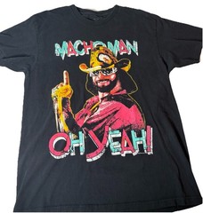 2013 WWE Macho Man Randy Savage Oh Yeah Graphic T Shirt Mens L Black