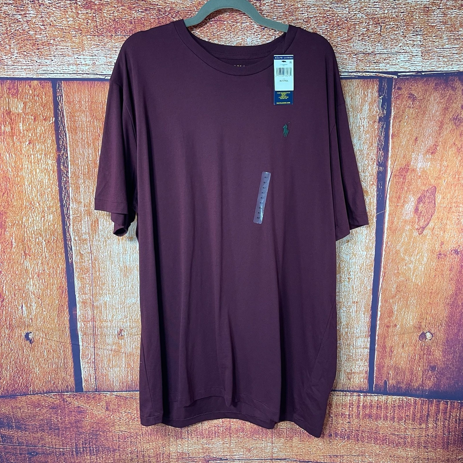 Polo Ralph Lauren Performance Jersey Short Sleeve T-Shirt XLT Burgundy NWT gallery