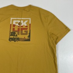 Duluth Shirt Mens Extra Large Yellow Alaskan Hardgear Short Sleeve Hiking Casual