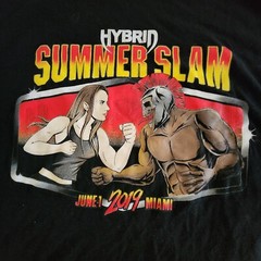 Hybrid Summer Slam 2019 Miami Black Cotton Blend T-Shirt Men’s XL