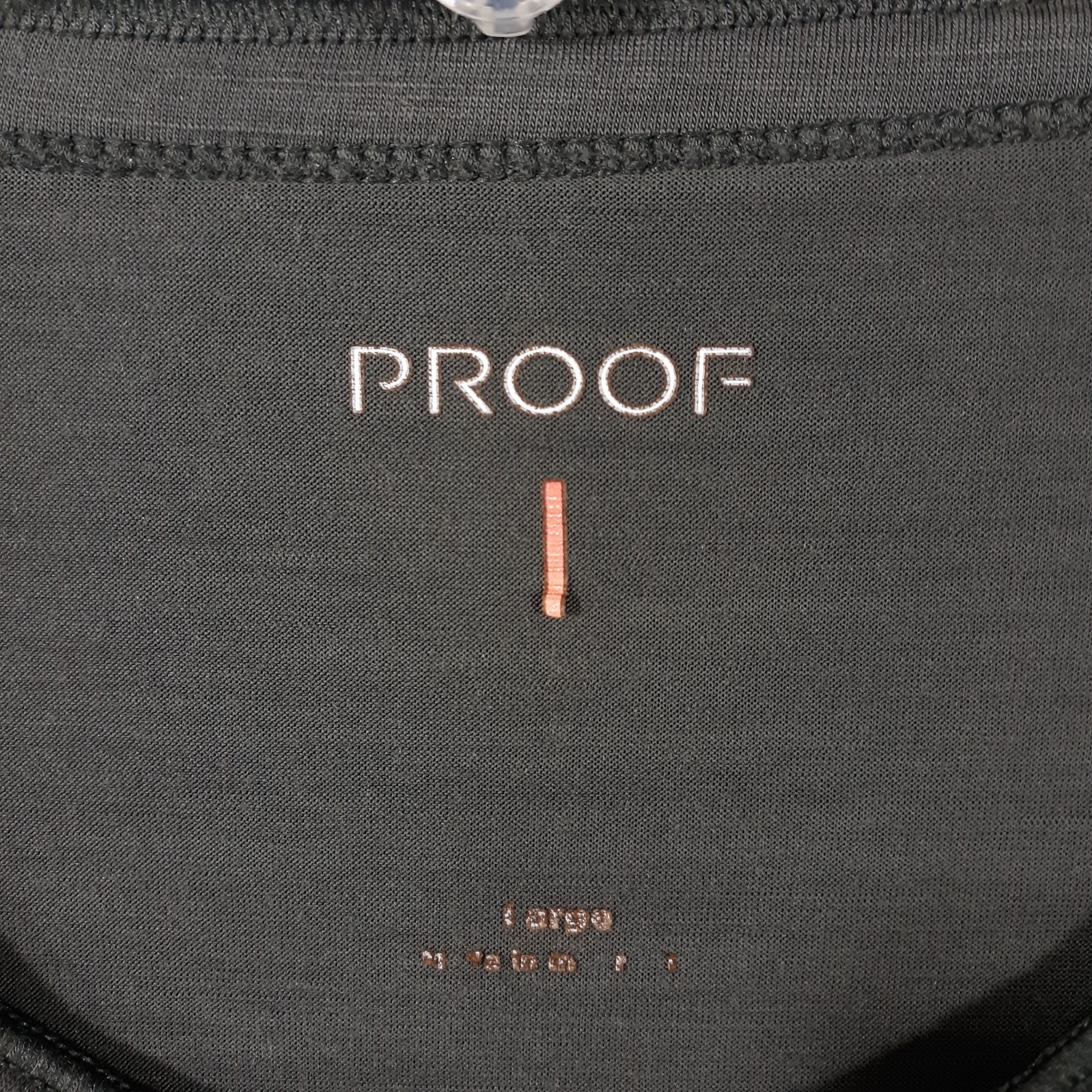 Proof T-Shirt Mens Large Gray Merino Wool Nylon Blend Snap gallery