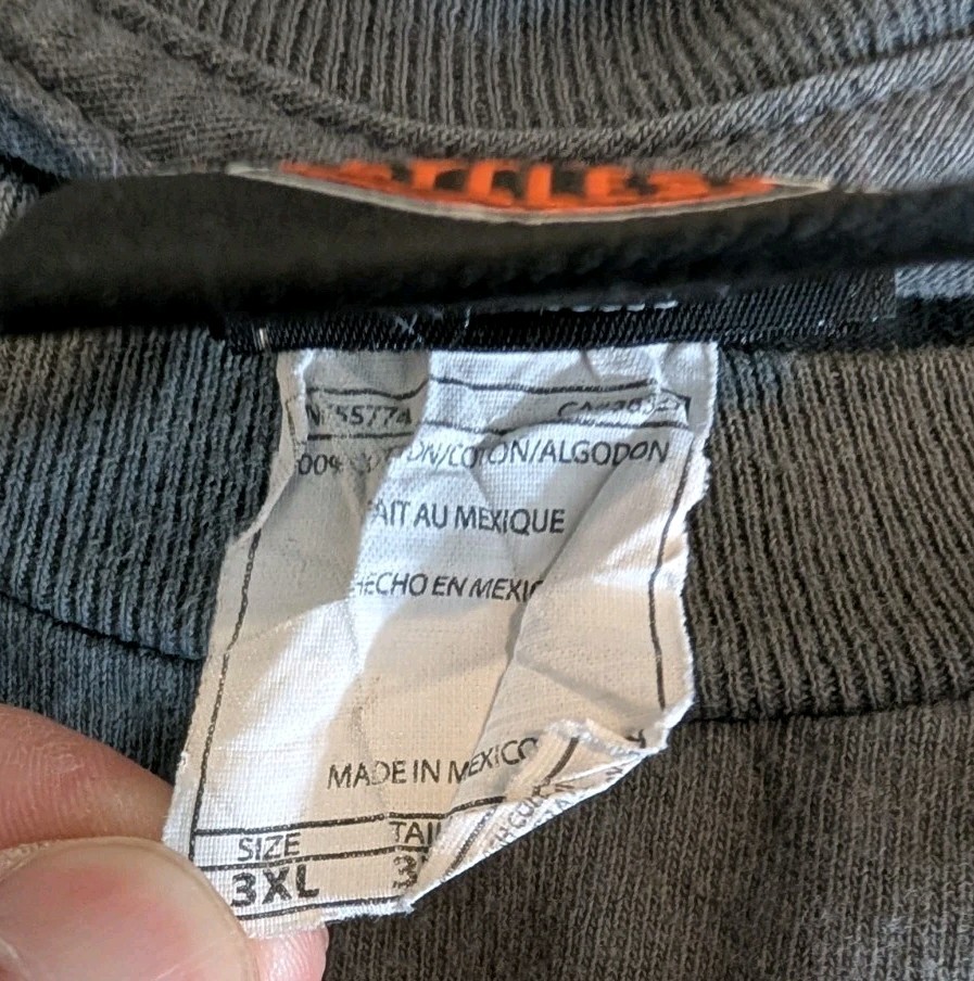 Harley Davidson Tee Men 3XL Grey Milwaukie, USA 110th Anniv. gallery