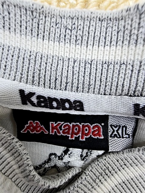 Kappa T Shirt Mens XL White Short Sleeve Striped V Neck Regular gallery