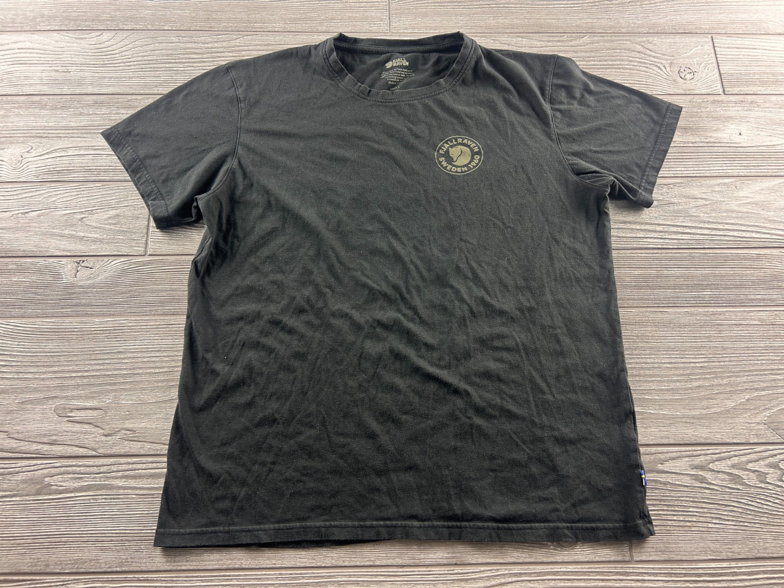Fjallraven Shirt Mens Large Black 1960 Logo Graphic Outdoor Tee Casual