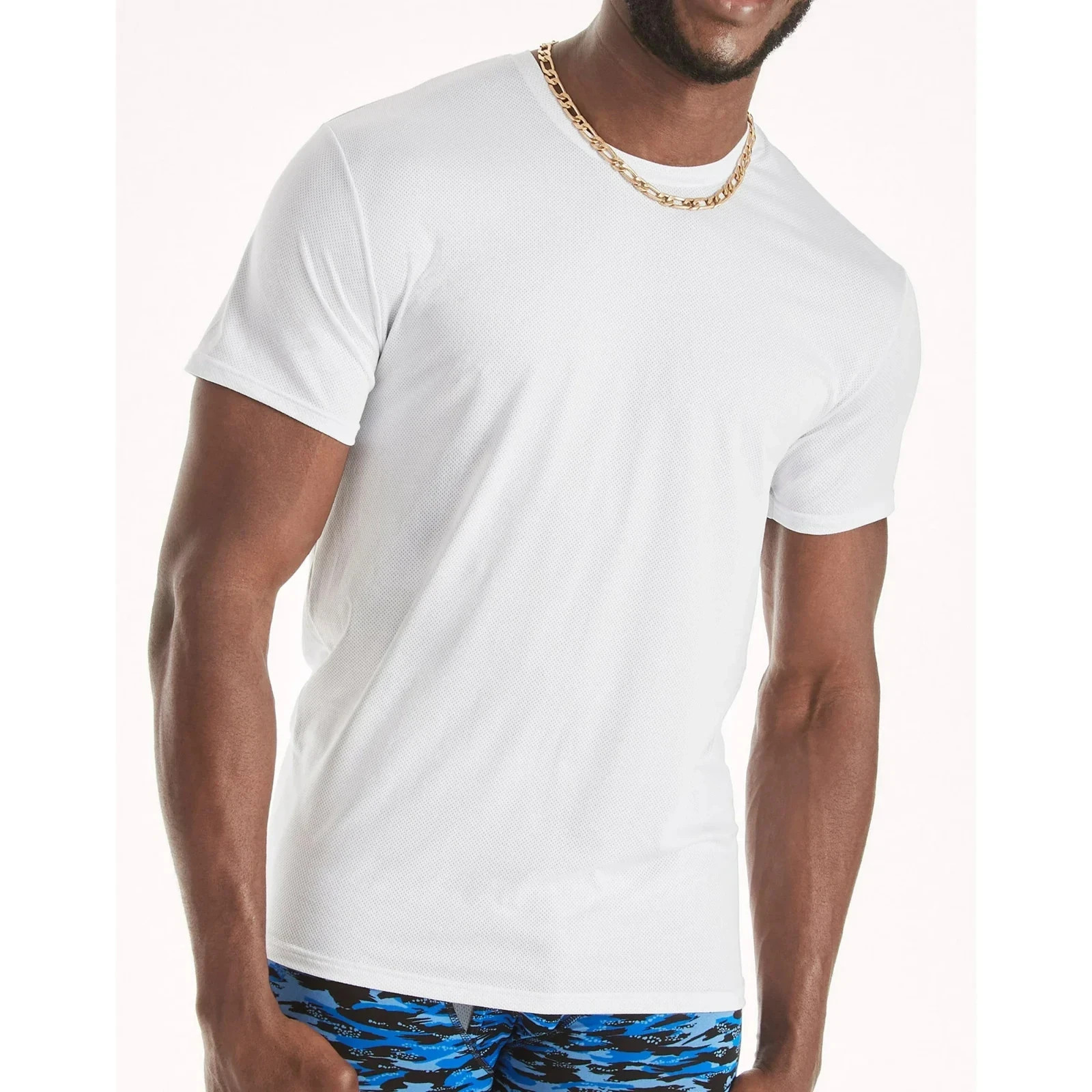 Hanes® Ultimate®Men's 4-Pack X-Temp BREATHABLE Mesh Crew-neck Tee "TAGLESS® gallery