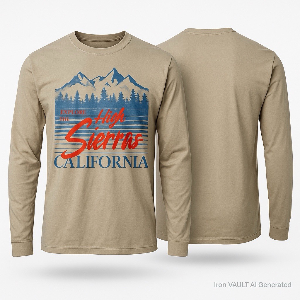 Original Use High Sierras California Long Sleeve T-shirt Mens Multiple Sizes gallery