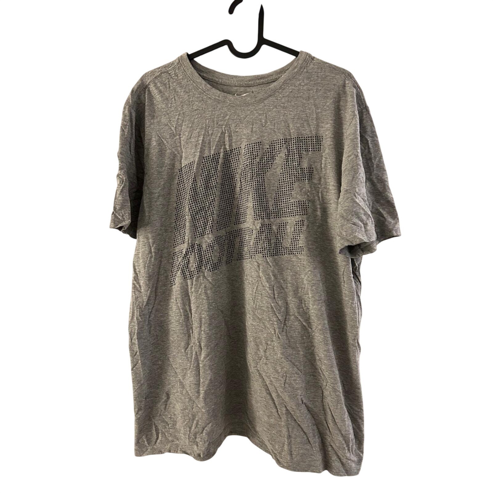 Nike Football T-Shirt Mens Large Gray Excellent Athletic Cut Graphic Tee gallery