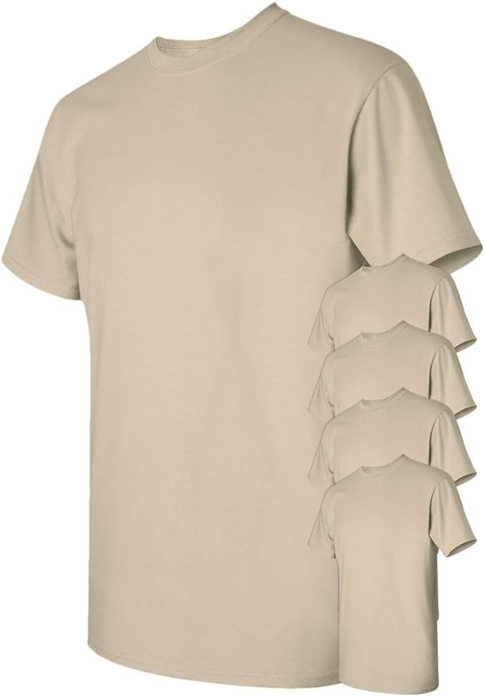 Gildan (5-pack) Bulk Solid Ultra Cotton Short Sleeve Blank Tee T-Shirt SAND gallery