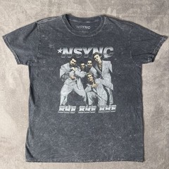 NSYNC “Bye Bye Bye” Goodie Two Sleeves Graphic Tee Mens M/L Wash Pattern