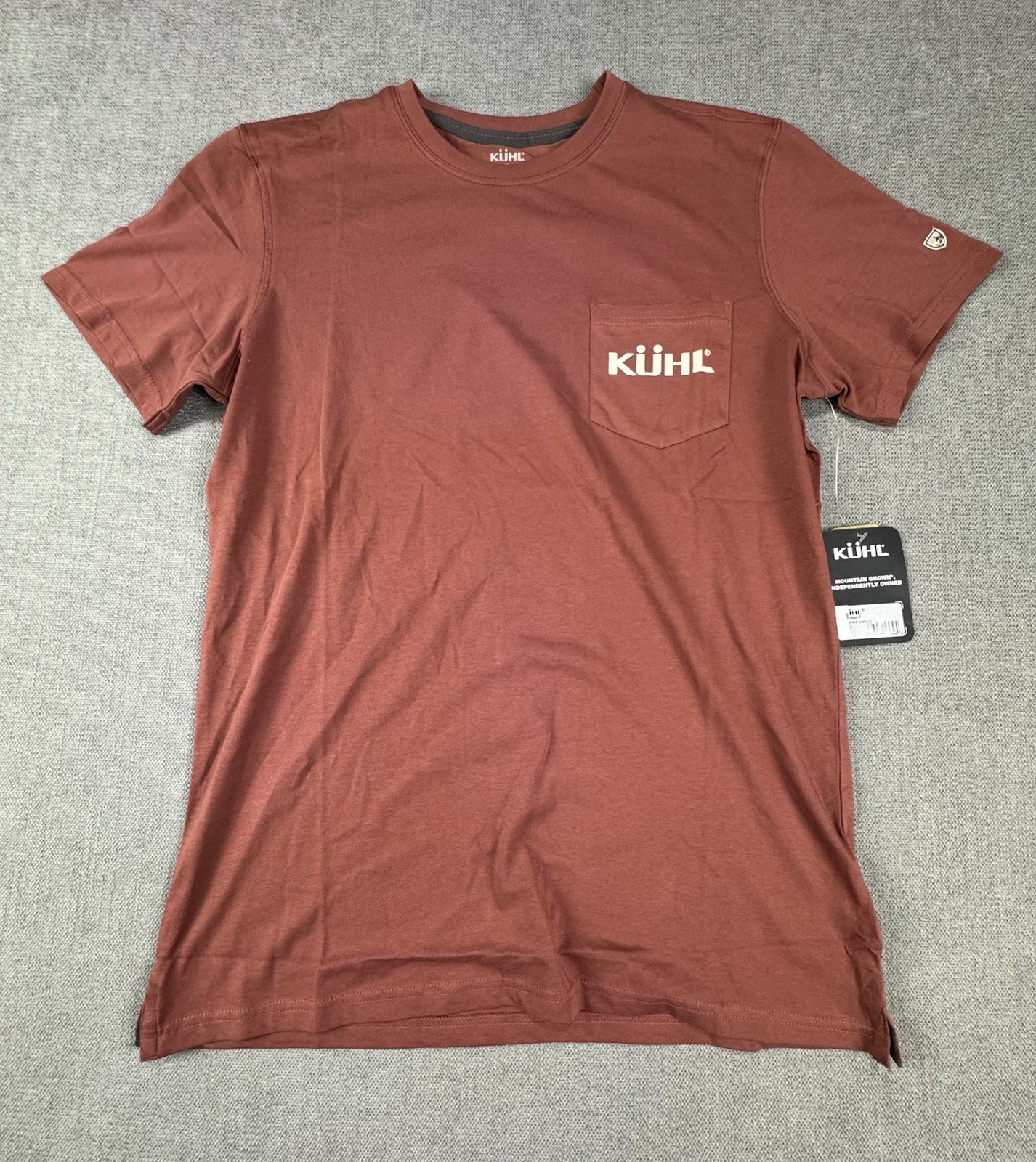 Kuhl Shirt Mens Medium Rust Organic Cotton Brown Hiking Trek New gallery