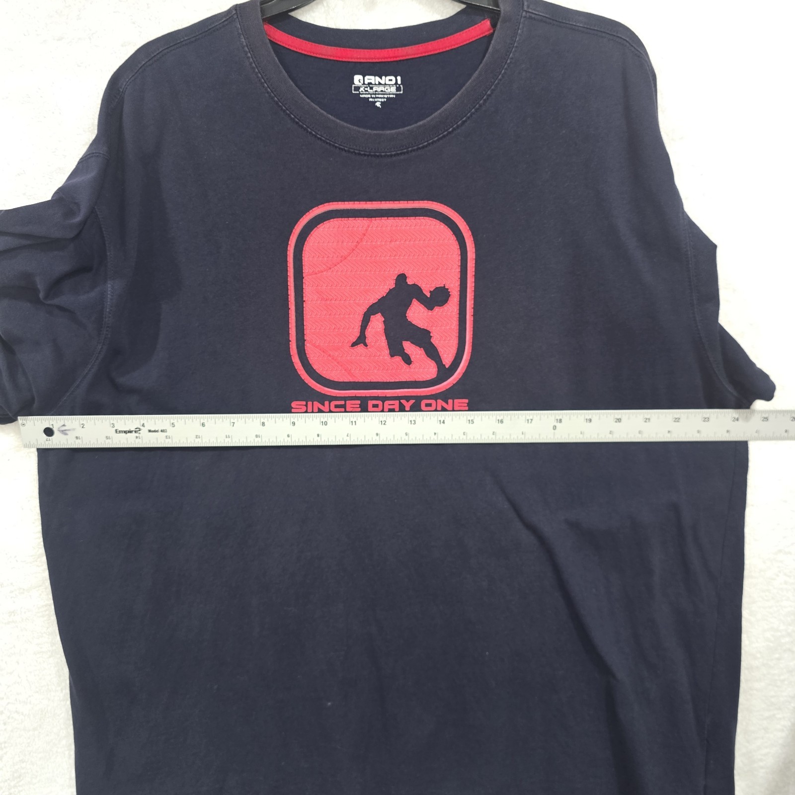 And1 Men's Y2K Black Basketball Short Sleeve T-shirt Size XL "Since Day One" gallery