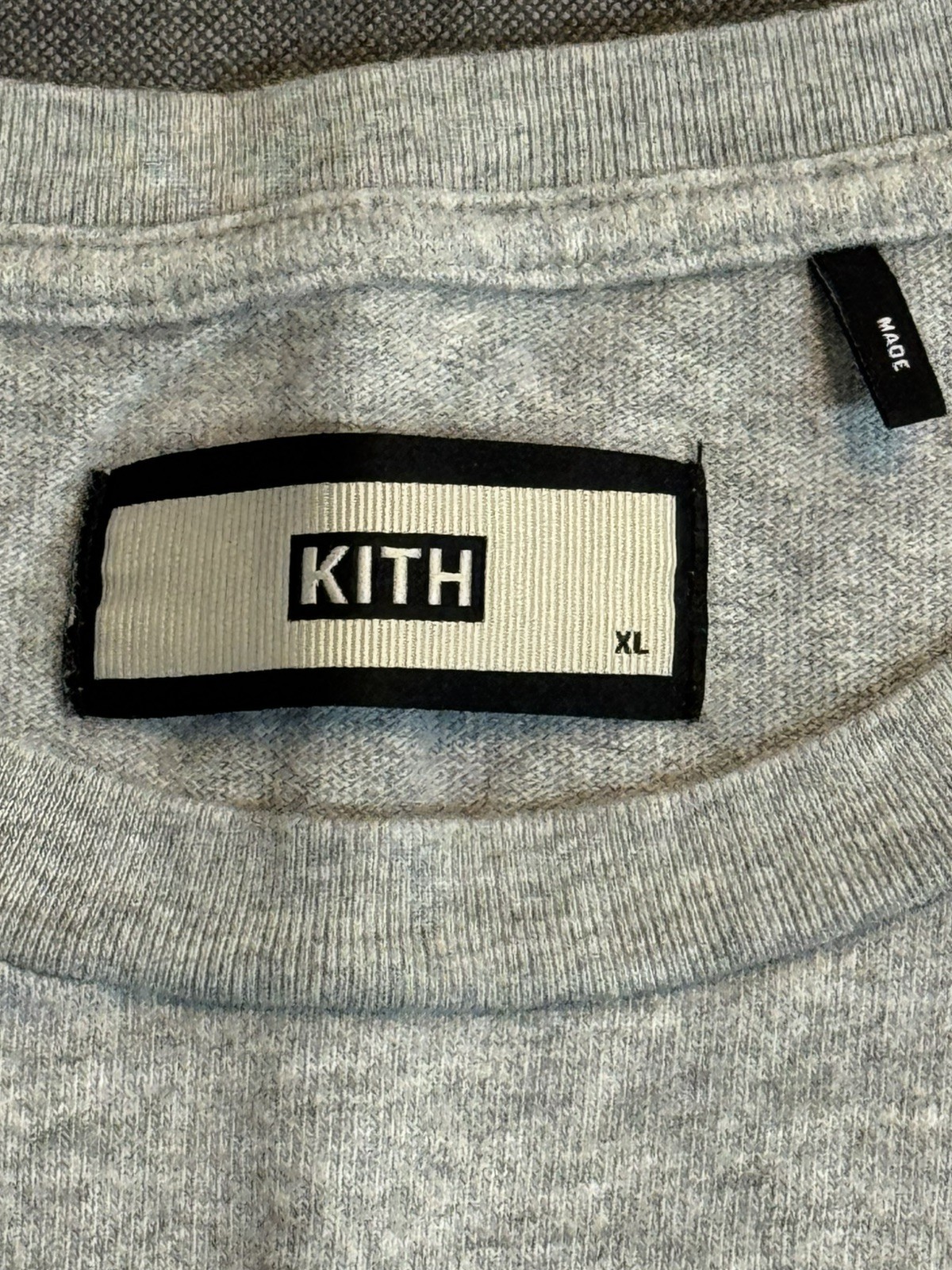 Kith classic box logo Shirt Size XL Used grey heather gallery