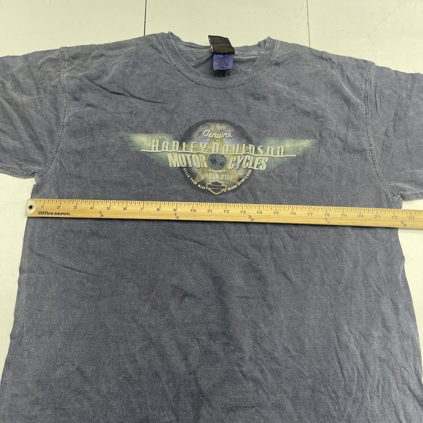 Harley Davidson Grand Canyon Sedona AZ Blue T Shirt Mens Size Large gallery