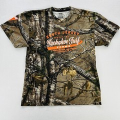 Russell Outdoors Shirt Mens XL Brown Realtree Camo Tuckahoe Turf Farms Hunting