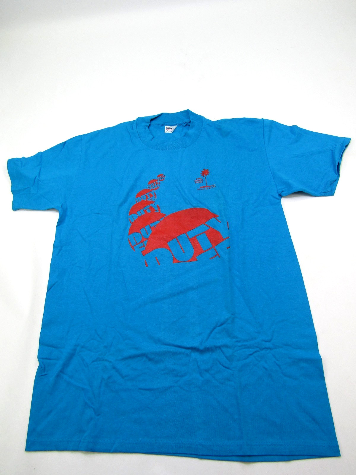 VTG Duty Free 1989 Annual Picnic T-Shirt Mens Large 42-44 Stedman Single Stitch gallery