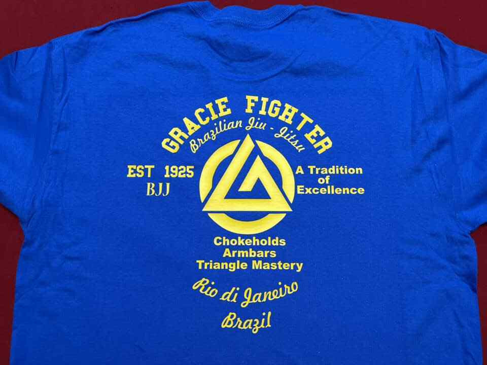 2 Sided Brazilian Jiu-Jitsu Gracie T shirt UFC MMA Pride Fighting Fight gallery