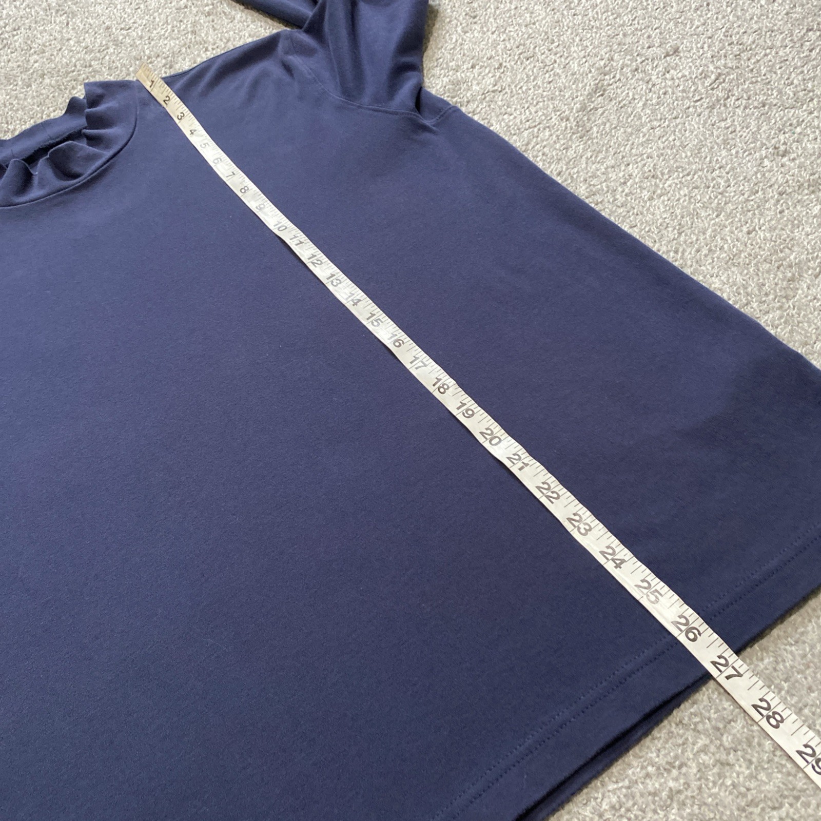 Eddie Bauer Navy Blue Mock Neck T Shirt Men’s L Casual Classic Cotton Layers gallery