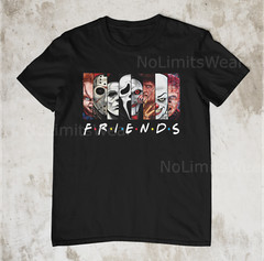 Halloween Horror Movie Killers Characters Scary Friends Men’s T-Shirt