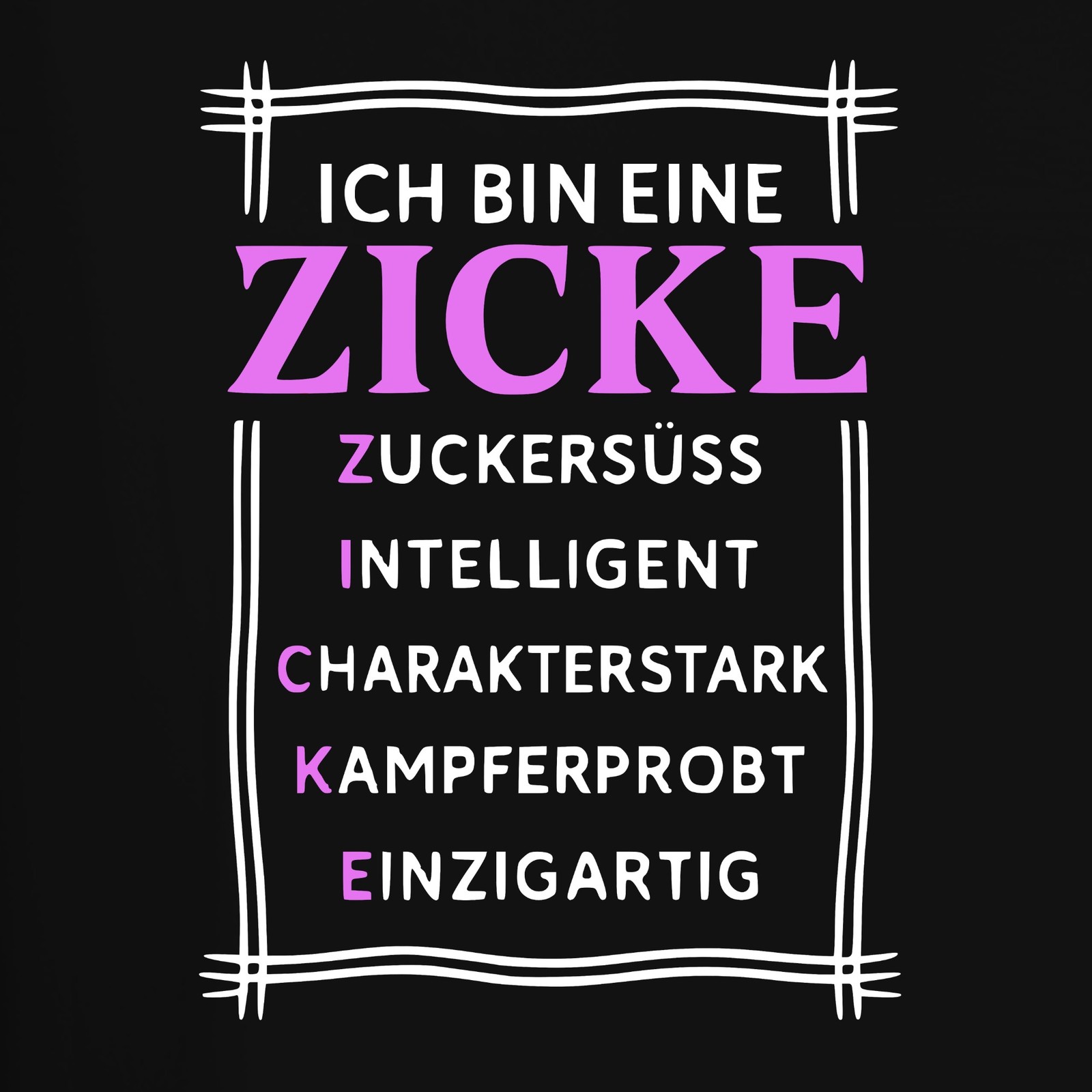 I'm A Zick Sugar Sweet Intelligent Gift Naughty Saying Men's T-Shirt gallery
