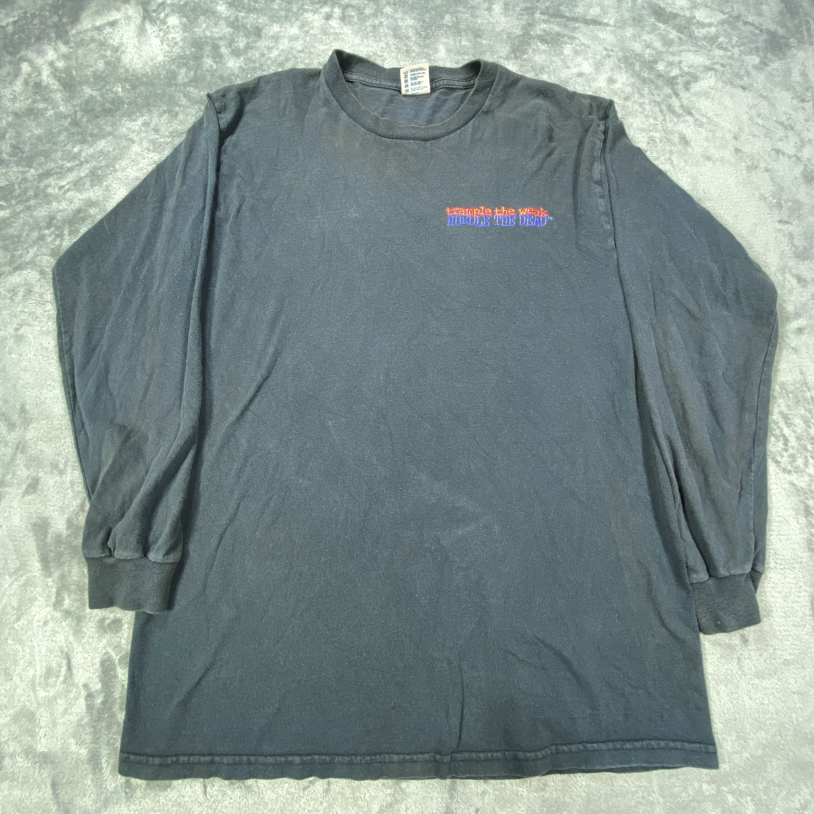 Vintage Delta 1997 Hurdle Dead Trample Weak Shirt Large Football Retro Y2K USA gallery