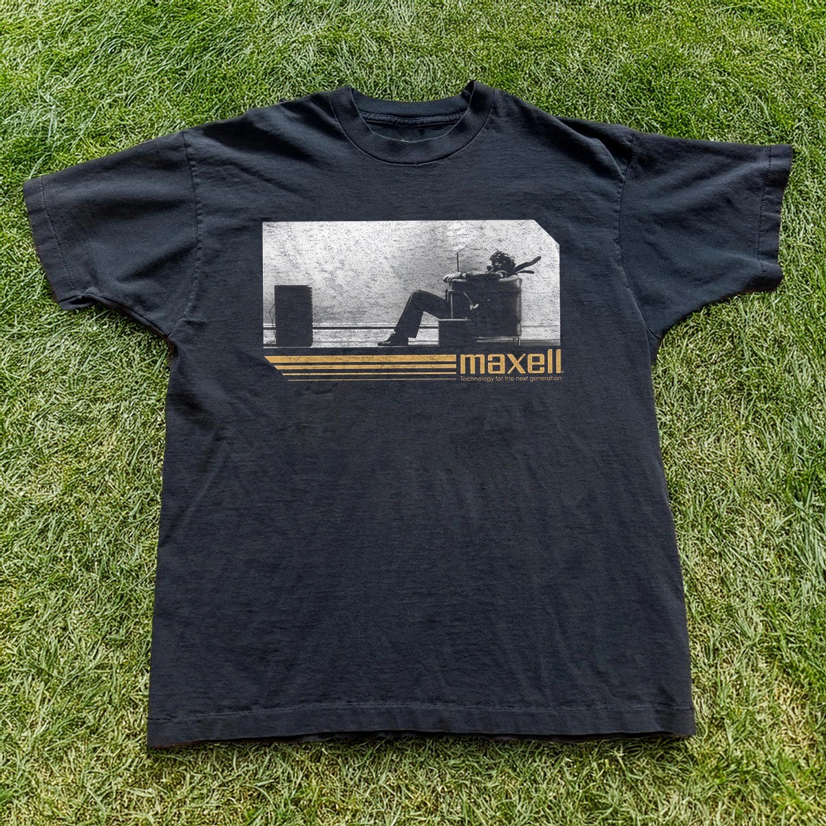HOT! Maxells Heavy Cotton Black Unisex T-shirt Size S-5XL gallery