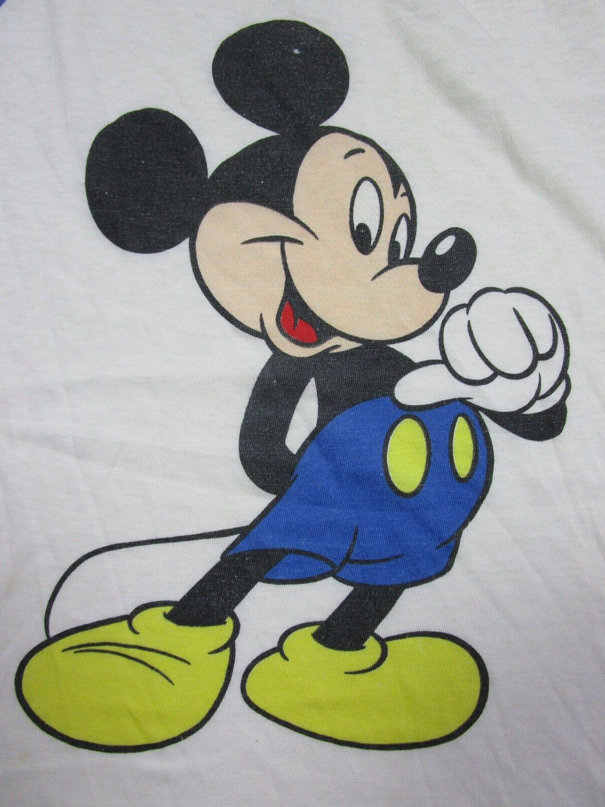 Vintage Walt Disney Mickey Mouse (M) Men's 1980's Graphic T Shirt USA Cartoon gallery