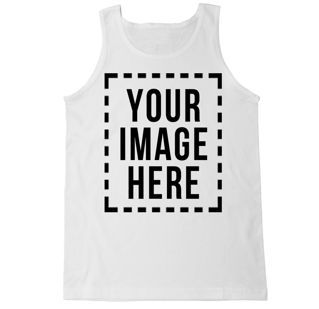 CUSTOMIZED SHIRTS IMAGE PHOTO DTG PRINTING DIRECT TO GARMENT MENS TANK TOP gallery