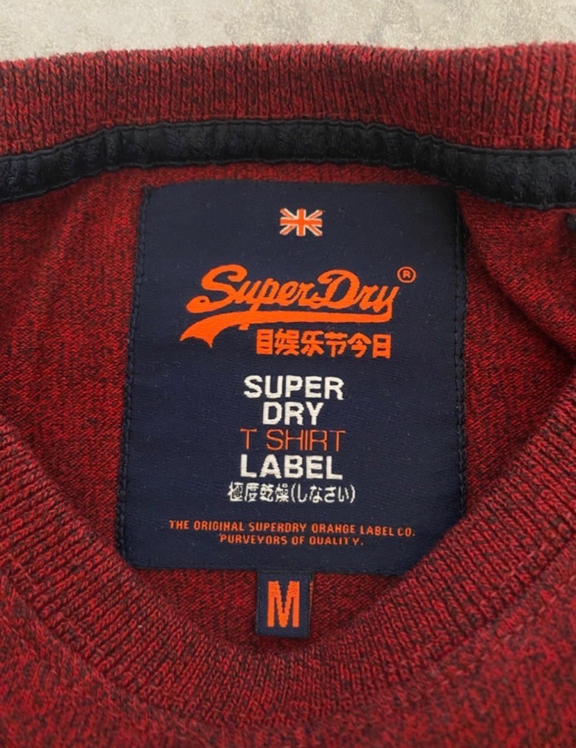 Superdry Vintage Crew T-Shirt Red Size M – Premium Goods gallery