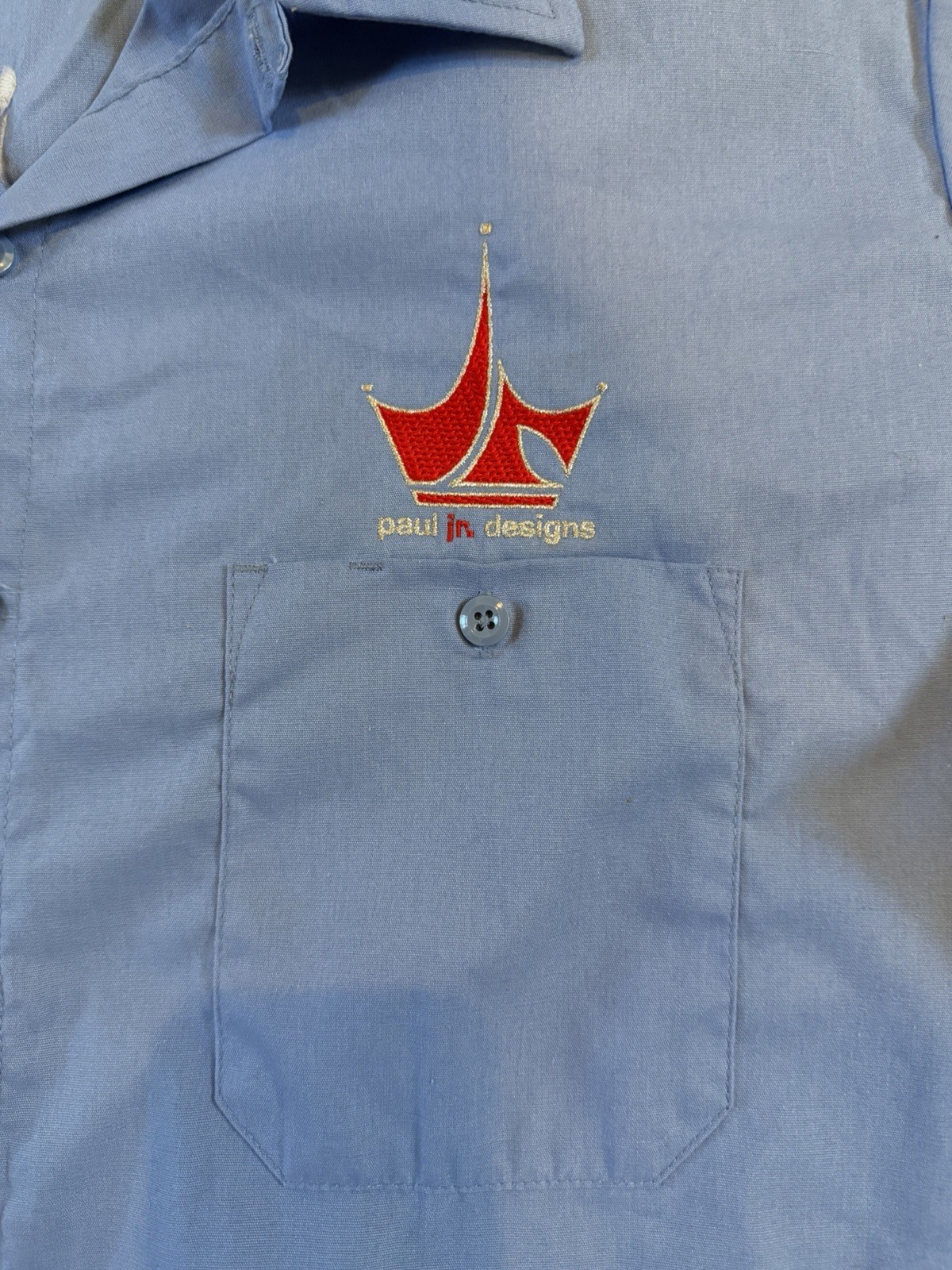 Vintage Dickies Paul Jr Designs Mechanic Work Shirt American Chopper Y2K Biker." gallery