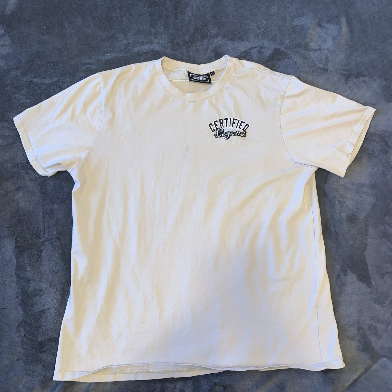 Super Massive Certified Legend Beige Embroidered Teddy Bear Shirt XL Streetwear gallery