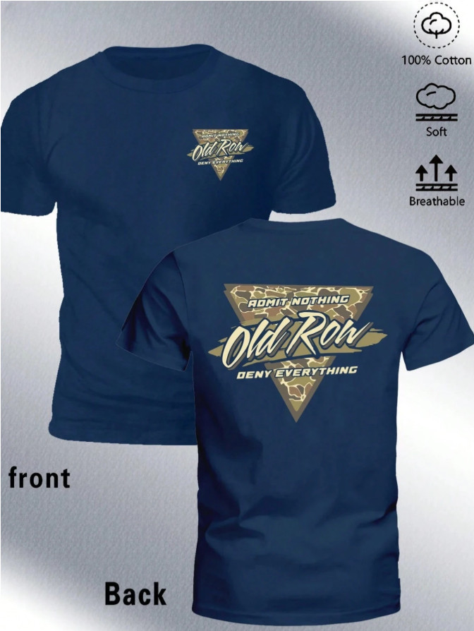 Old Row "Admit Nothing Deny Everything" Double Sided Graphic Tee T-Shirt gallery