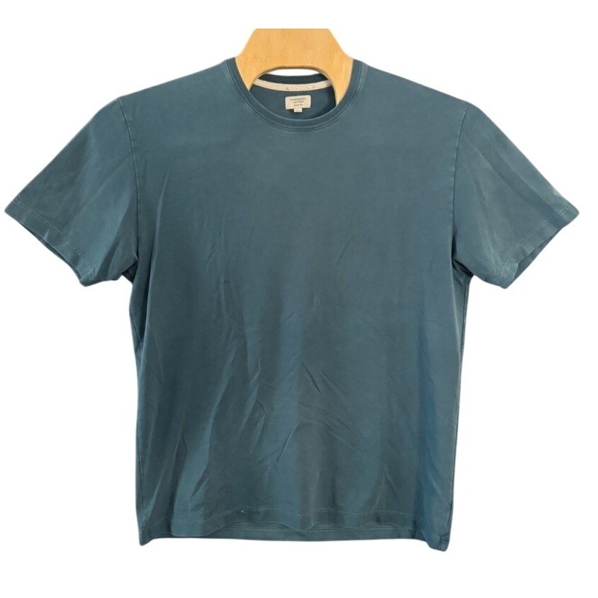 Tomorrows Laundry Classic Fit T-Shirt Mens Large Teal Blue Cotton Modal Stretch