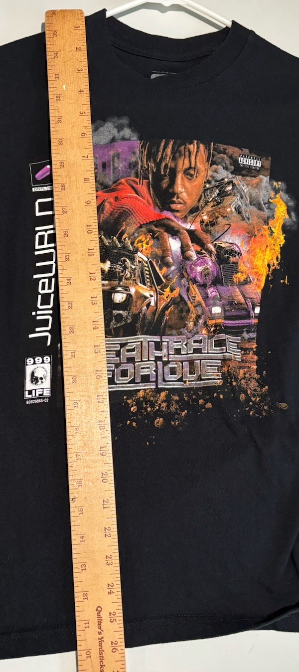 Juice WRLD 999 Death Race For Love Tour Merch Black T-Shirt Men’s Size S SS13 gallery