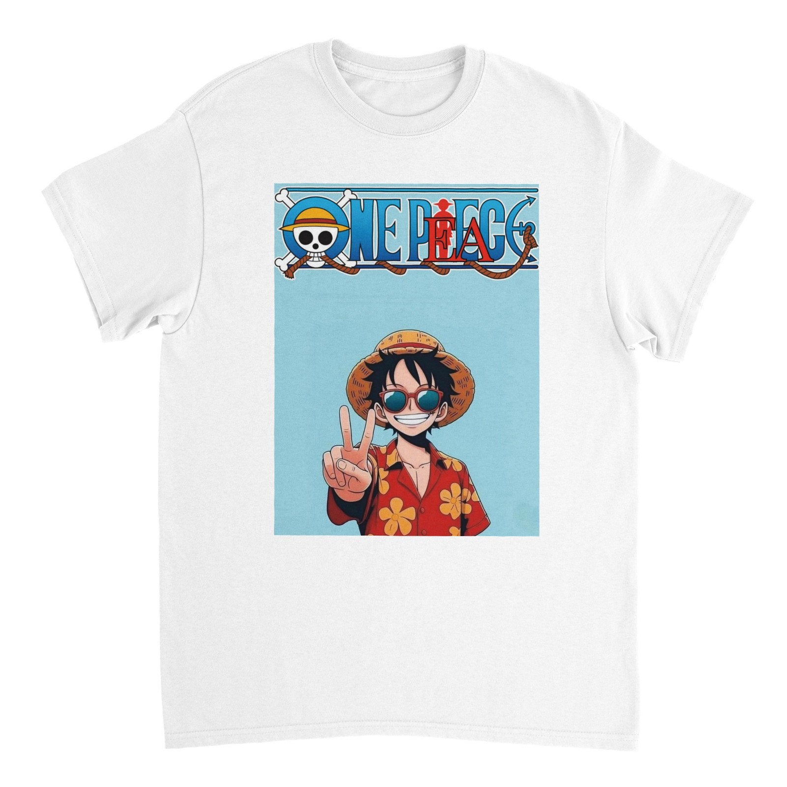 (NEW) Xtra LARGE SIZE, One Piece Monkey D. Luffy White Shirt, ONE PEACE, Anime gallery
