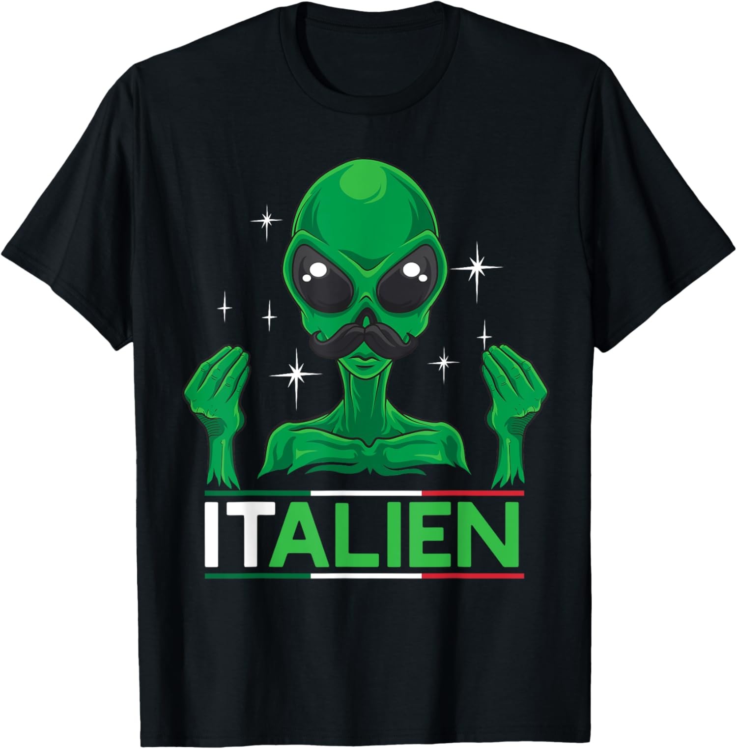 Funny Italian Alien Pun Italy Hand Gesture Unisex T-Shirt