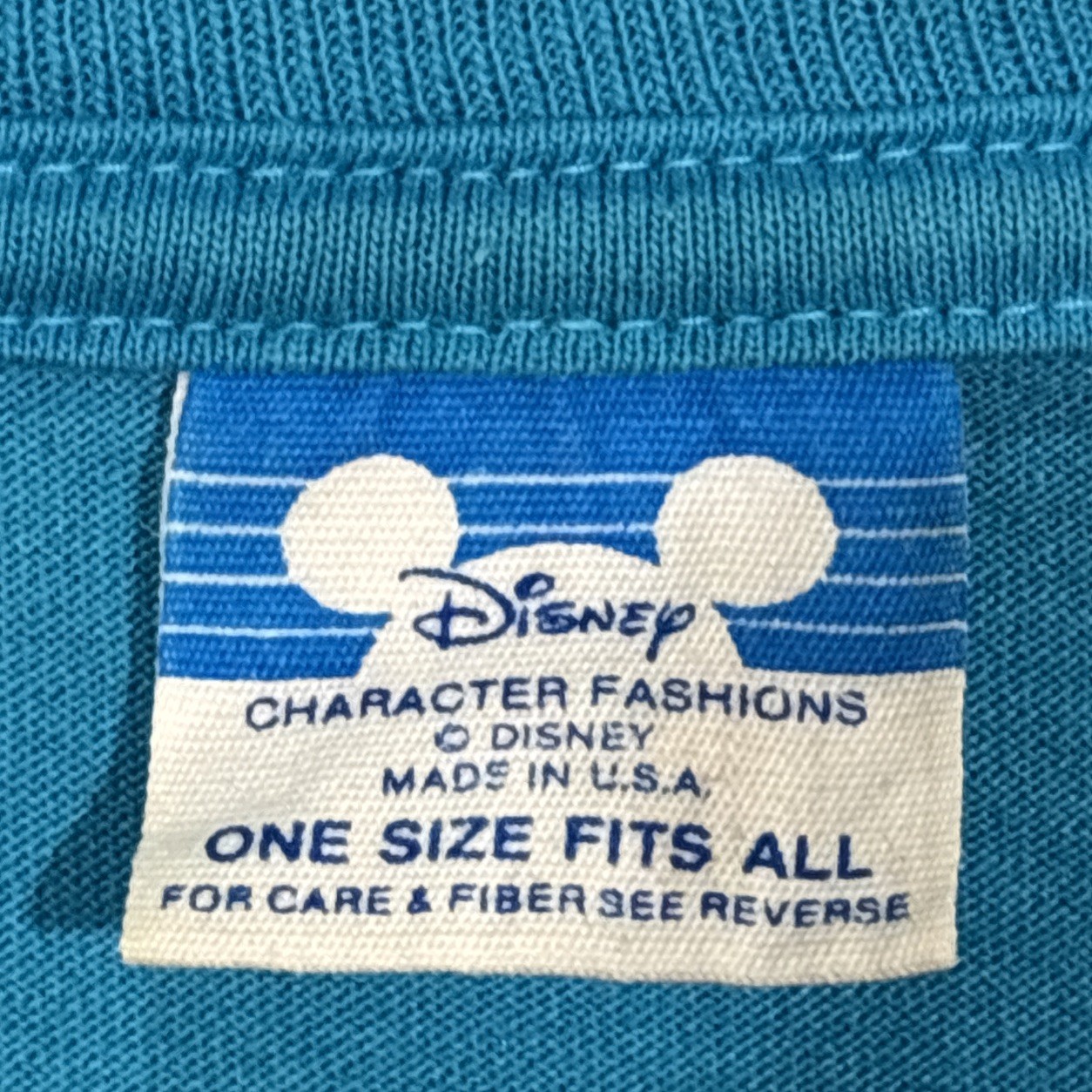 Vintage Disney Caribbean Beach Resort T-Shirt OSFA Script Single Stitch Rare EUC gallery