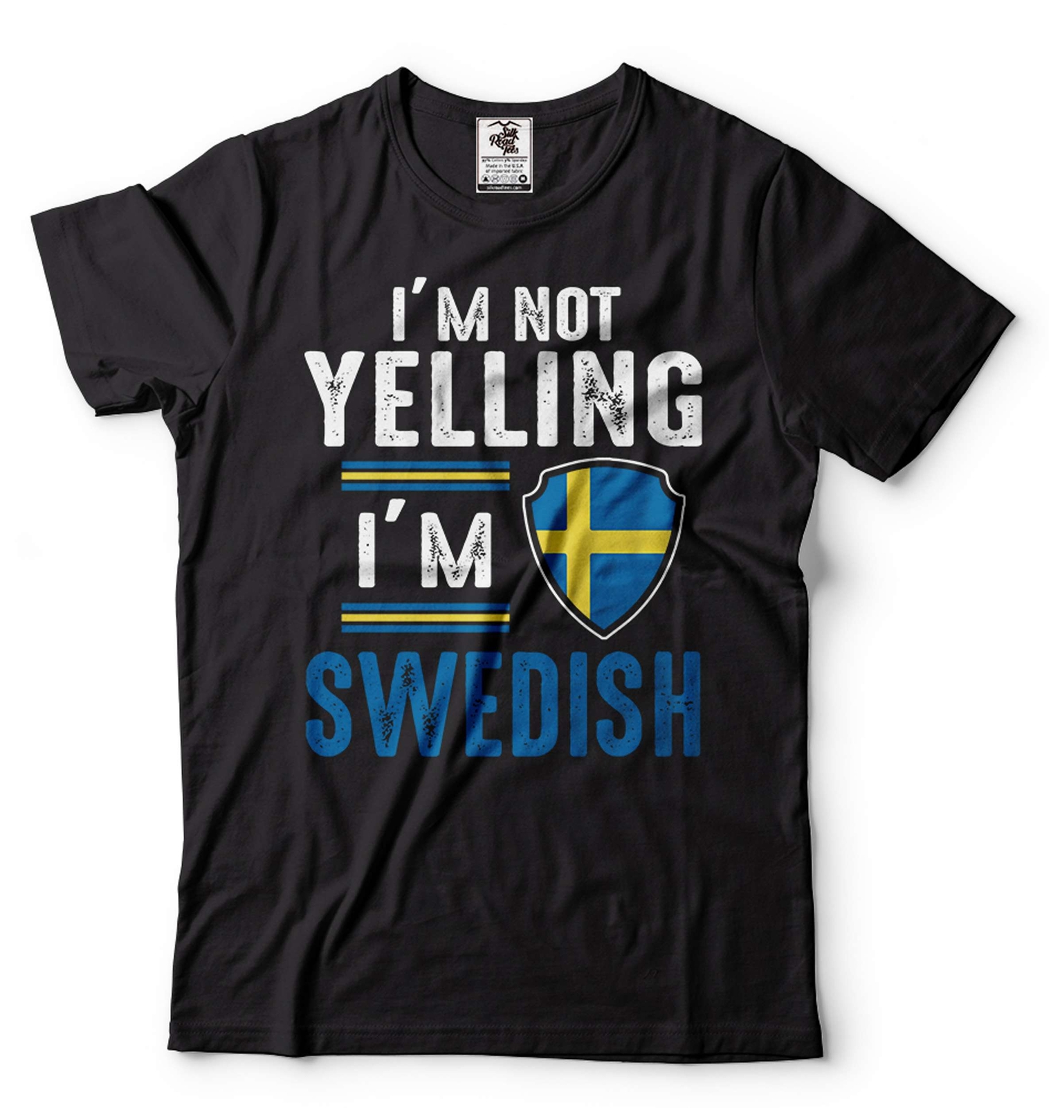 I'm Not Yelling Im Swedish Shirt Swedish Flag Shirt Sweden Gift Funny Sweden Tee gallery