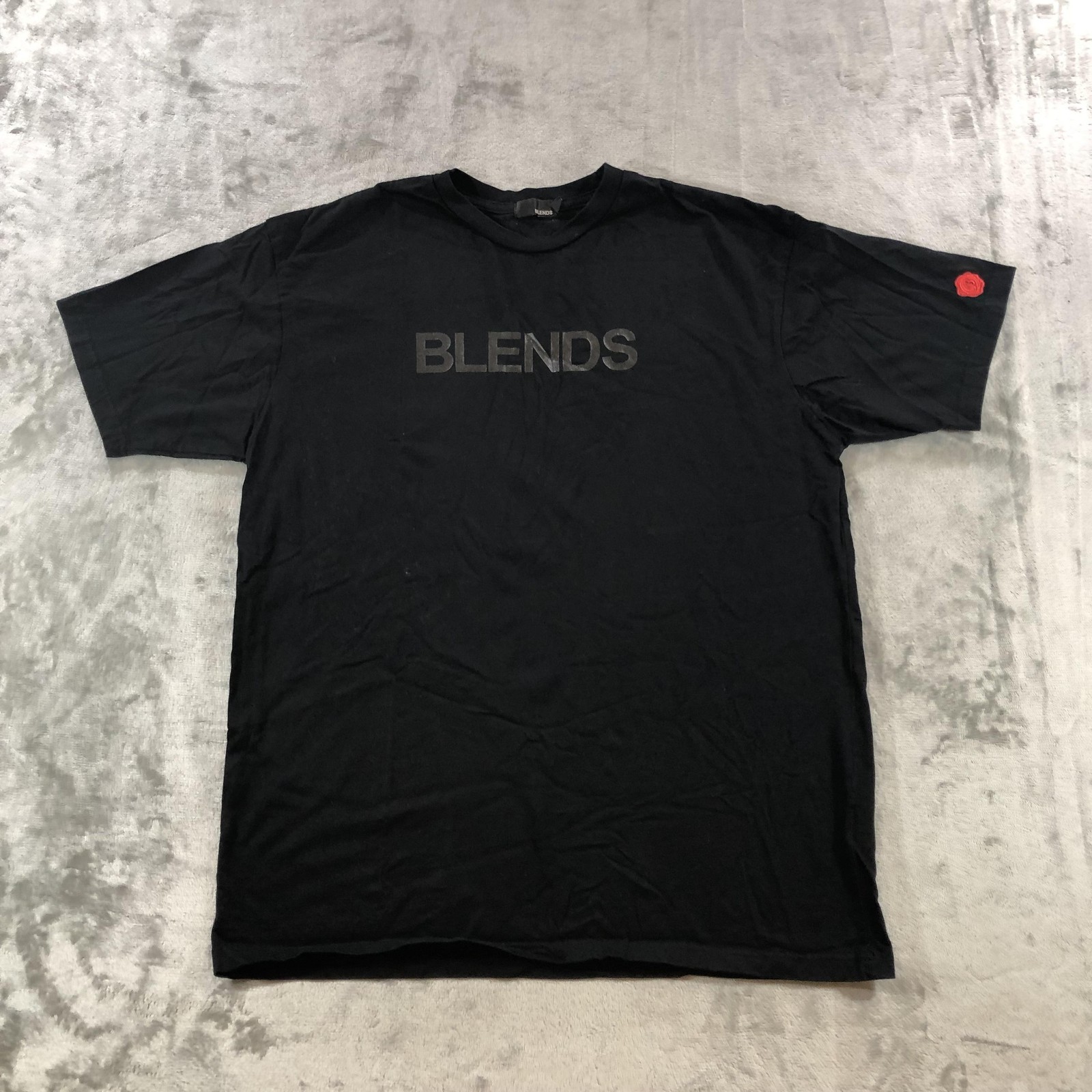 Vintage Blends Shirt Mens Large Black Logo Graphic Tee Made USA Y2K Streetwear gallery