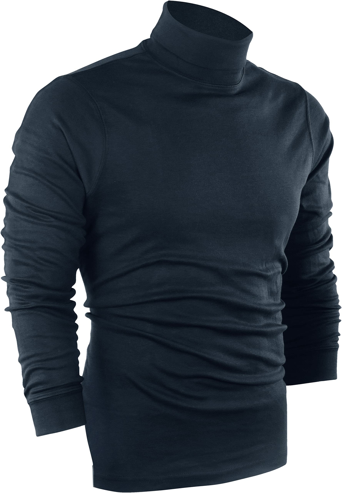 Turtleneck T-Shirt For Men Long Sleeves Tailored Comfort Fit Lot Utopia Wear gallery