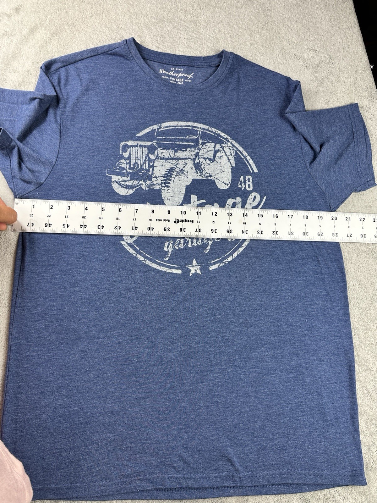 Weatherproof Vintage Men's Jeep Graphic T-Shirt blue short sleeve size M gallery