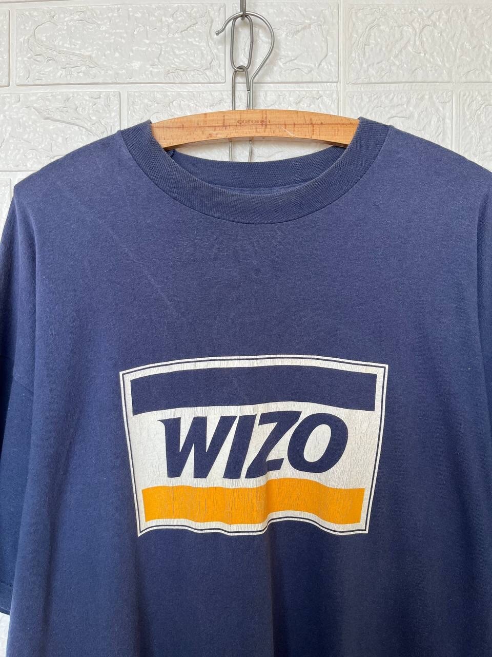 Vintage 90s WIZO Band T-Shirt 1996 German Punk Rock Screen Stars XL Navy Blue gallery
