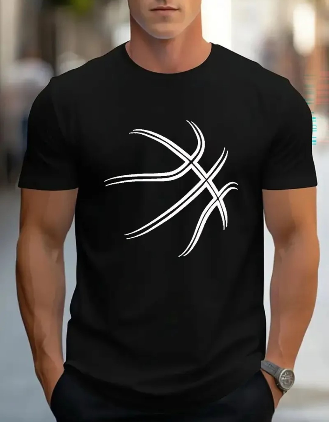 Men's Basketball T-Shirt Crew Neck Casual Soft Cotton Short Sleeves Small-3XL gallery