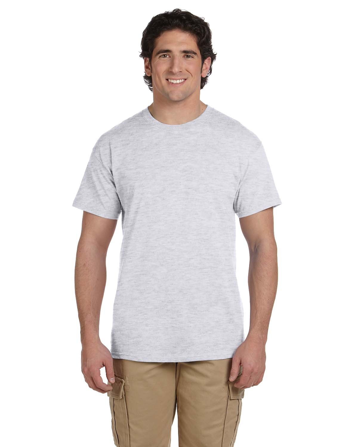 5 Pack Of Hanes 5170 Unisex USA Grown Cotton/Poly Tee Ecosmart Stylish T-Shirt gallery