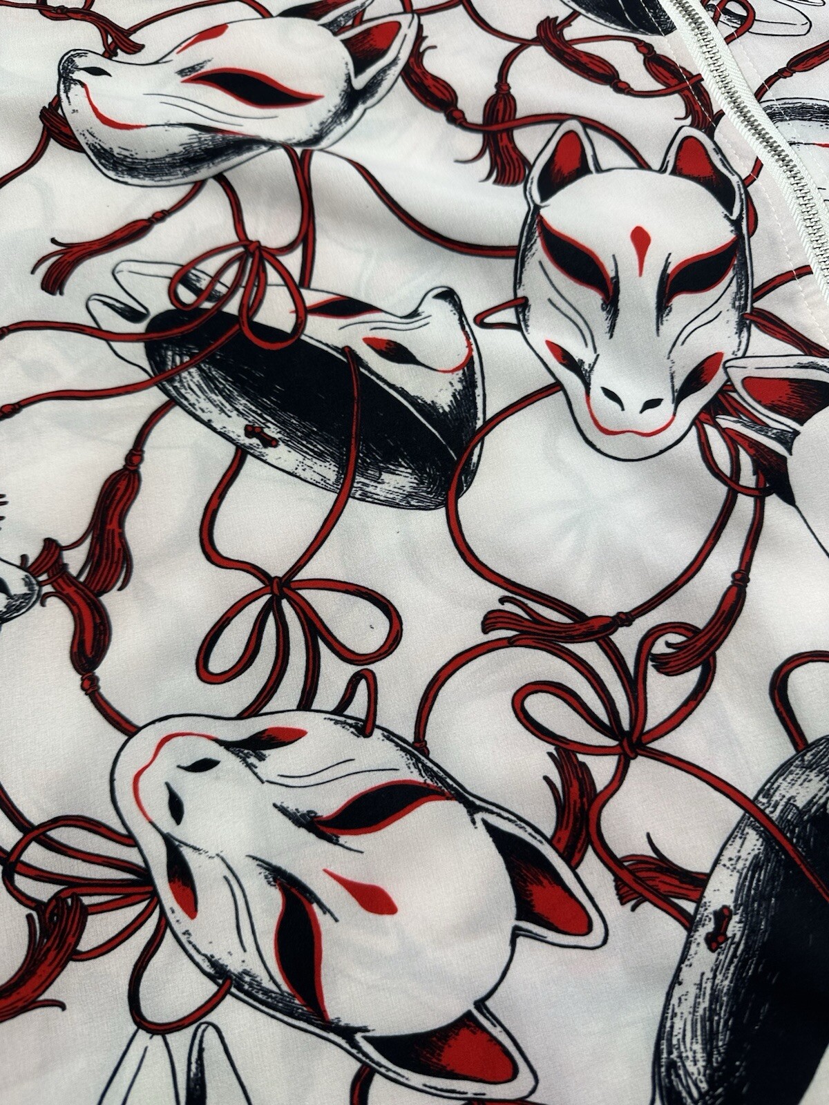 Drug Honey Zip Blouse Anime Japanese Mask Unisex SEE Measurements For Size gallery