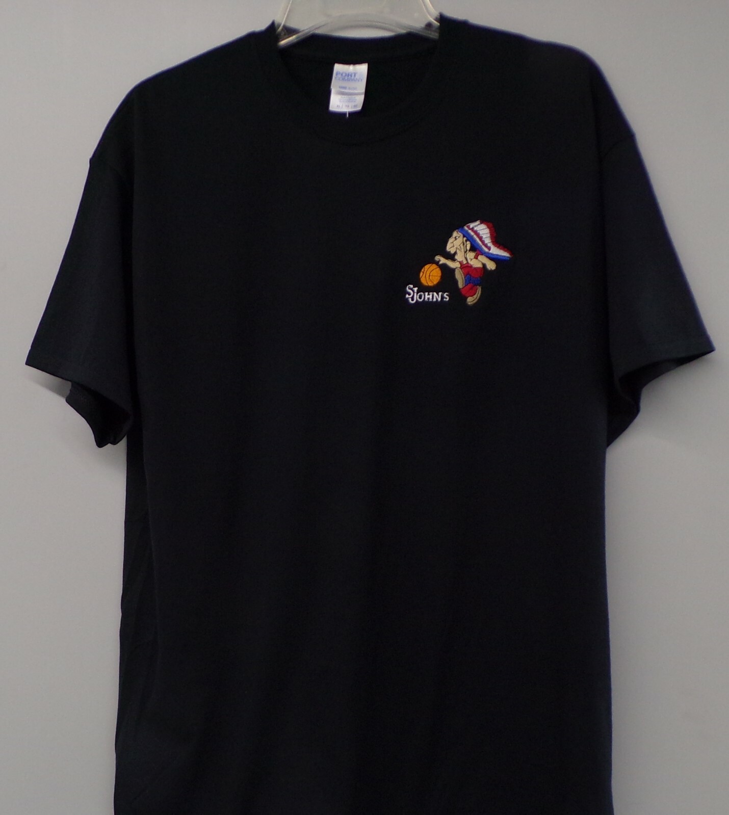 St. John's Redmen Banned Logo Embroidered T-Shirt S-6X, LT-4XLT New gallery