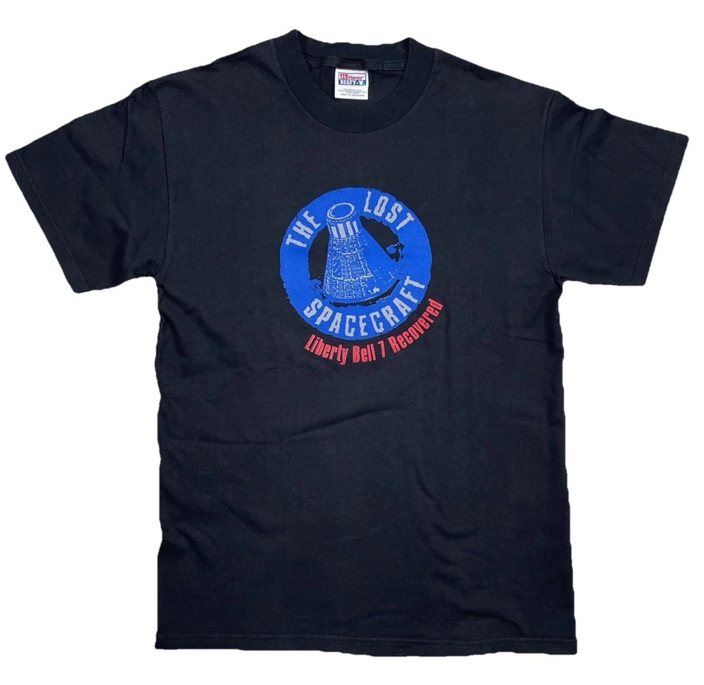 The Lost Spacecraft Discovery Channel T Shirt Liberty Bell 7 Hanes Med Vintage