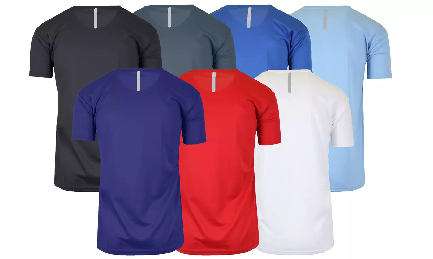 Men's Moisture Wicking Crew Neck T-Shirt TAGLESS ( Sizes, S-2XL ) NWT FREE SHIPP gallery