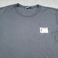 Dolce & Gabbana TShirt Mens Size 46 Metal Logo Made in Italy Black