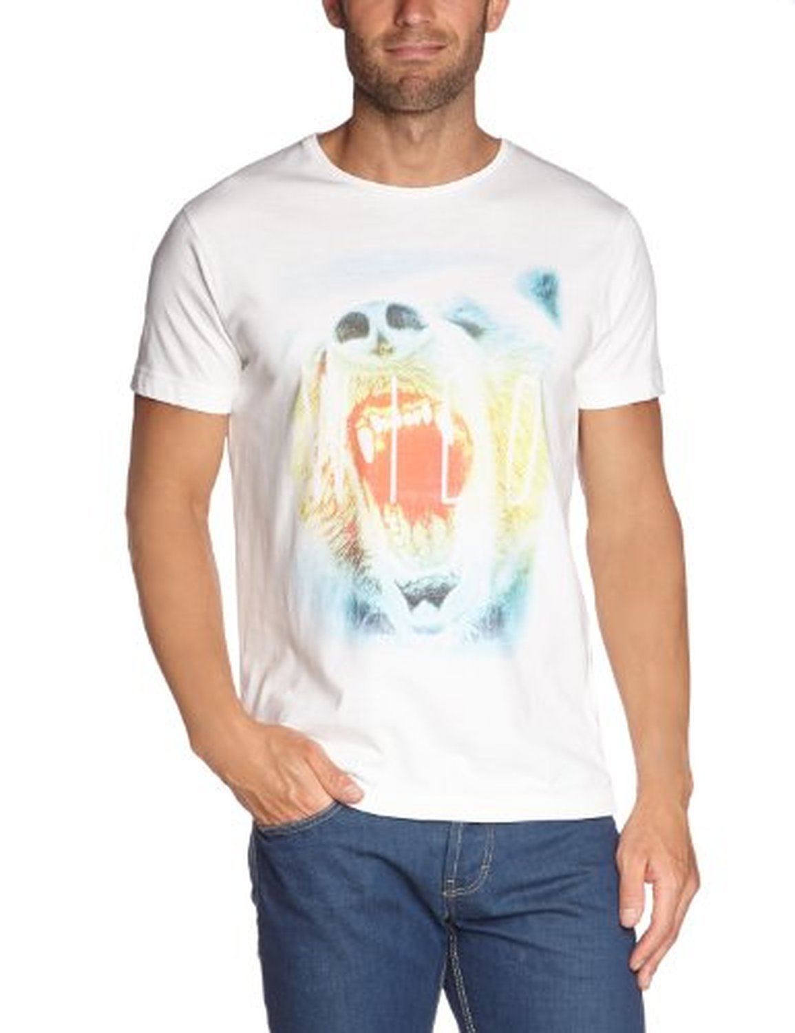 ORIGINALS by Jack & Jones WILD! Punk Tee SS CLOUD DANCER Slim Fit Size M gallery