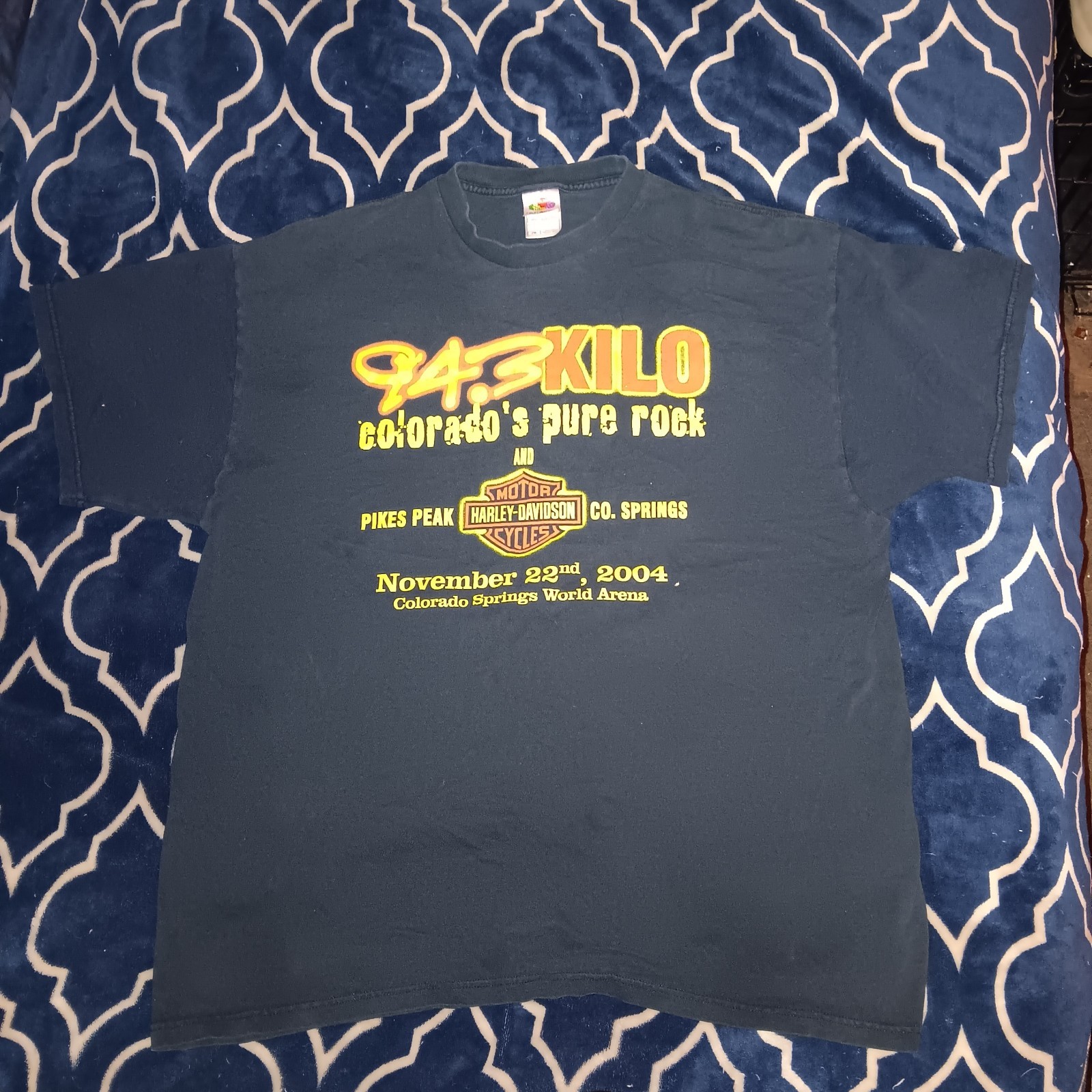 Vintage 2004 94.3 Kilo, Harley, Kornukopia Concert Tee Size 2xl Fits Like 1xl gallery